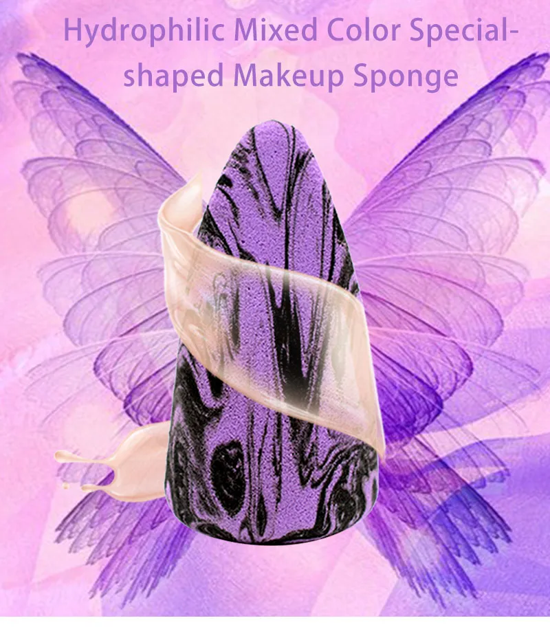 Esponja de maquillaje de látex personalizada con logo