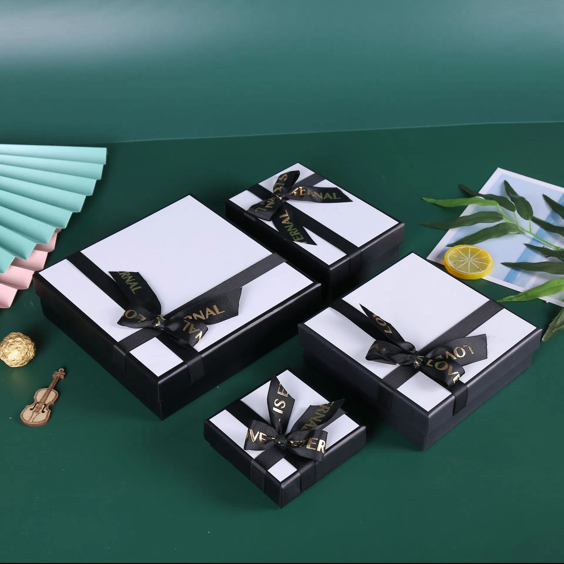 Caja de papel para embalaje de cosméticos con cinta, regalos personalizados para bodas y cumpleaños, cajas de almacenamiento