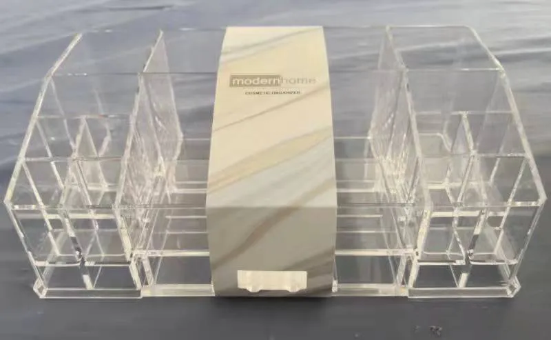 Soporte para brochas de maquillaje de cristal