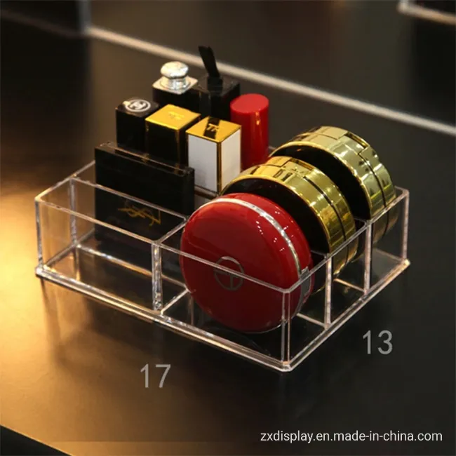 Organizador de Maquillaje de Plástico Acrílico para Almacenamiento de Esmalte de Uñas y Cosméticos