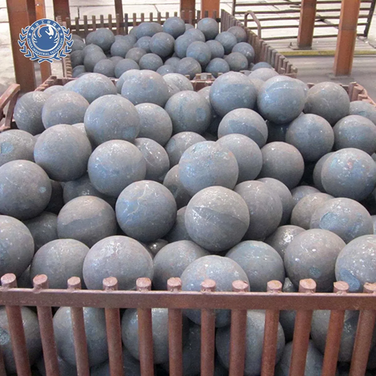CE ISO9001 Fabricante Estándar Bola de Acero Forjada para Molienda en Seco de Molino de Bolas Bajo Polvo Alta Dureza HRC58-62