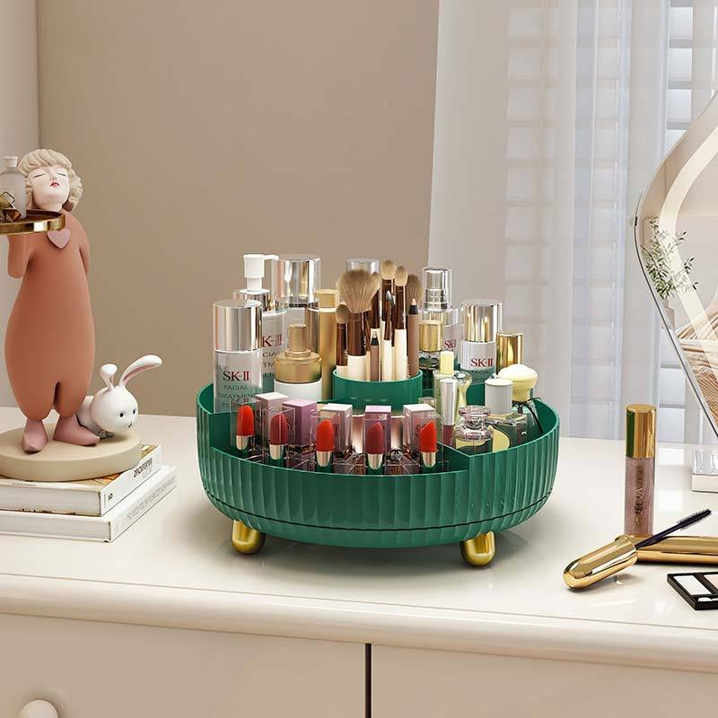 Baño 360 Grados de Organizador Cosmético Rotatorio Caja de Almacenamiento