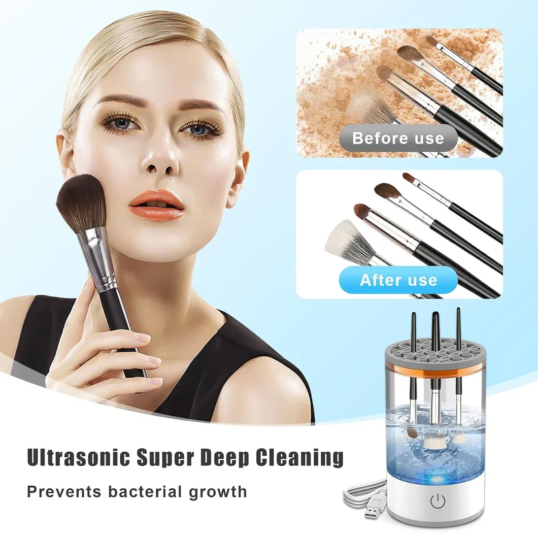 Limpiador automático de brochas de maquillaje eléctricas