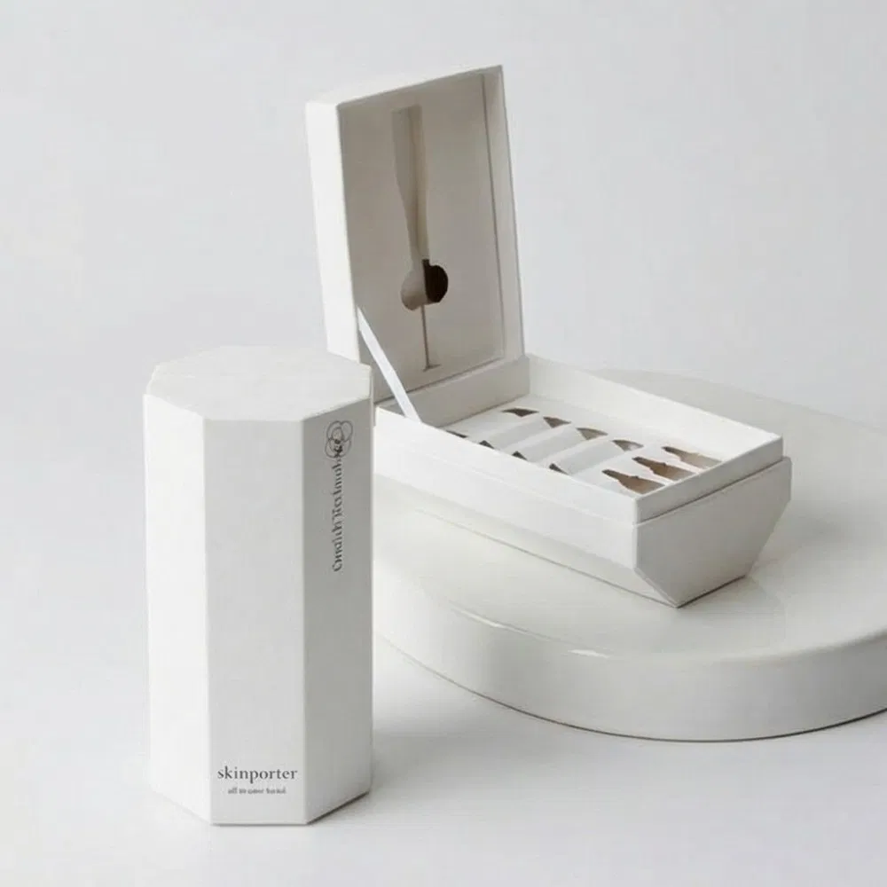 Caja de embalaje cosmético tipo cajón para almacenamiento clasificado de maquillaje