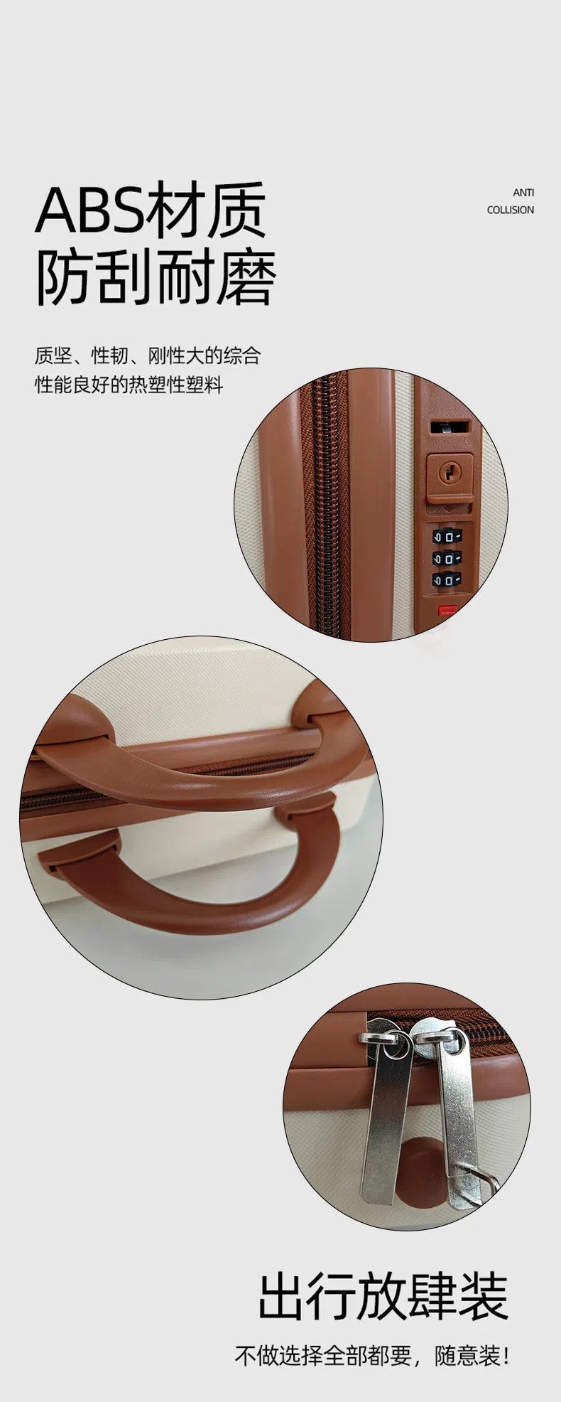Estuche cosmético duradero para viajes de negocios y ocio