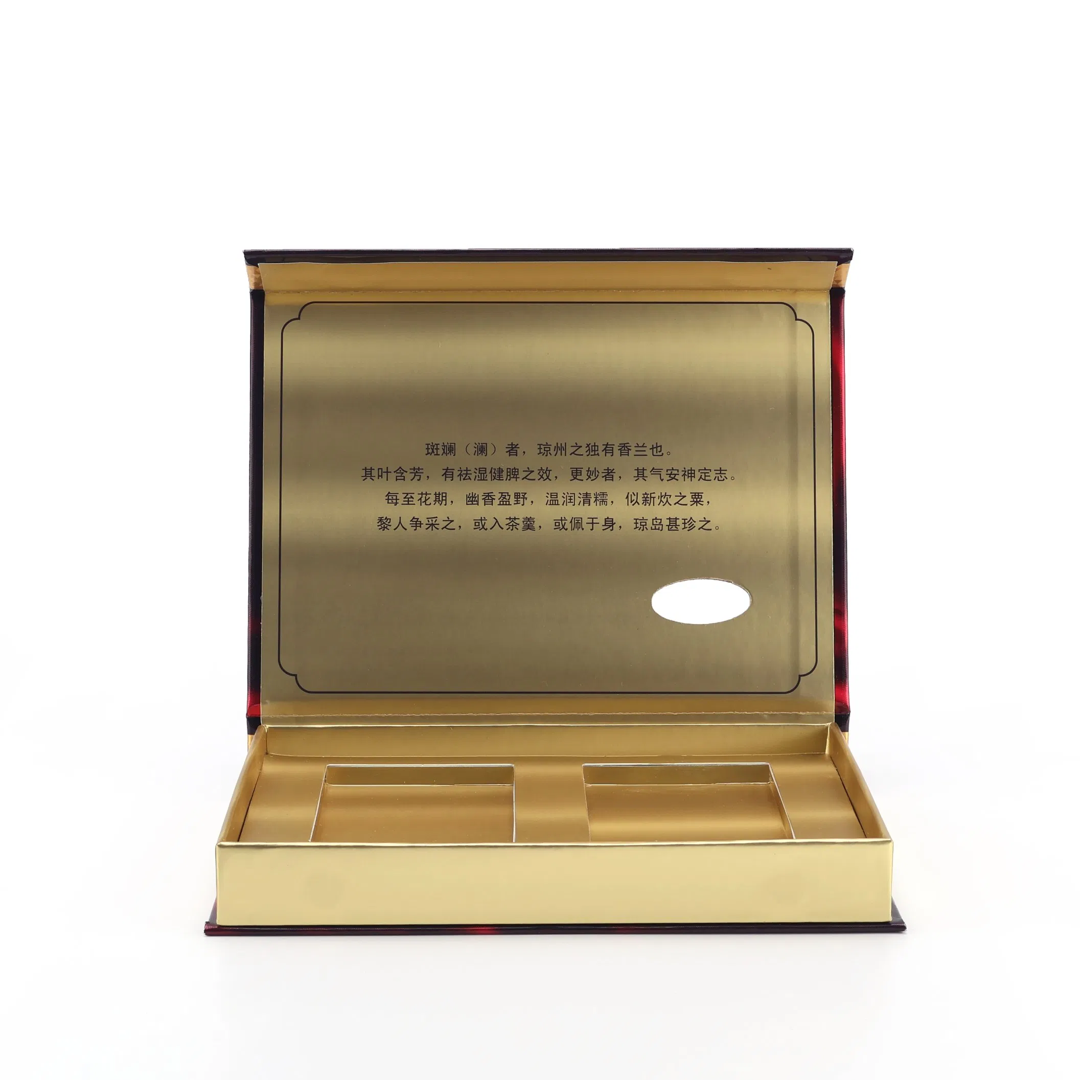 Caja magnética con laminado mate personalizado para almacenamiento de set de cosméticos
