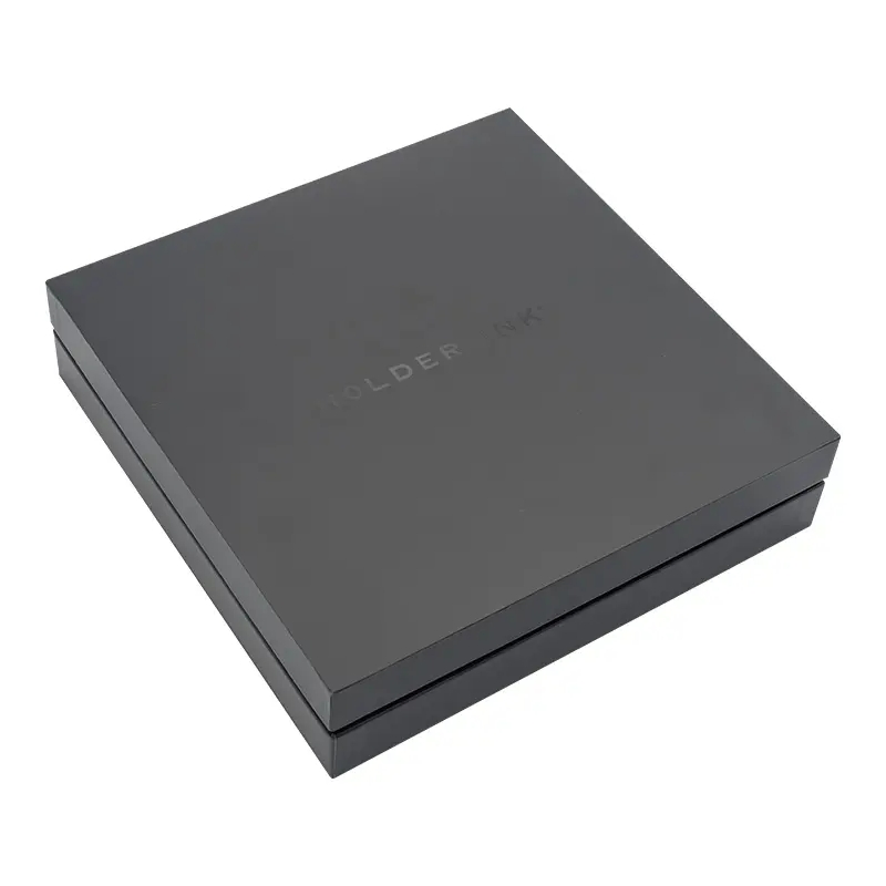 Caja de almacenamiento de cosméticos para perfume con tapa y fondo de laminado mate