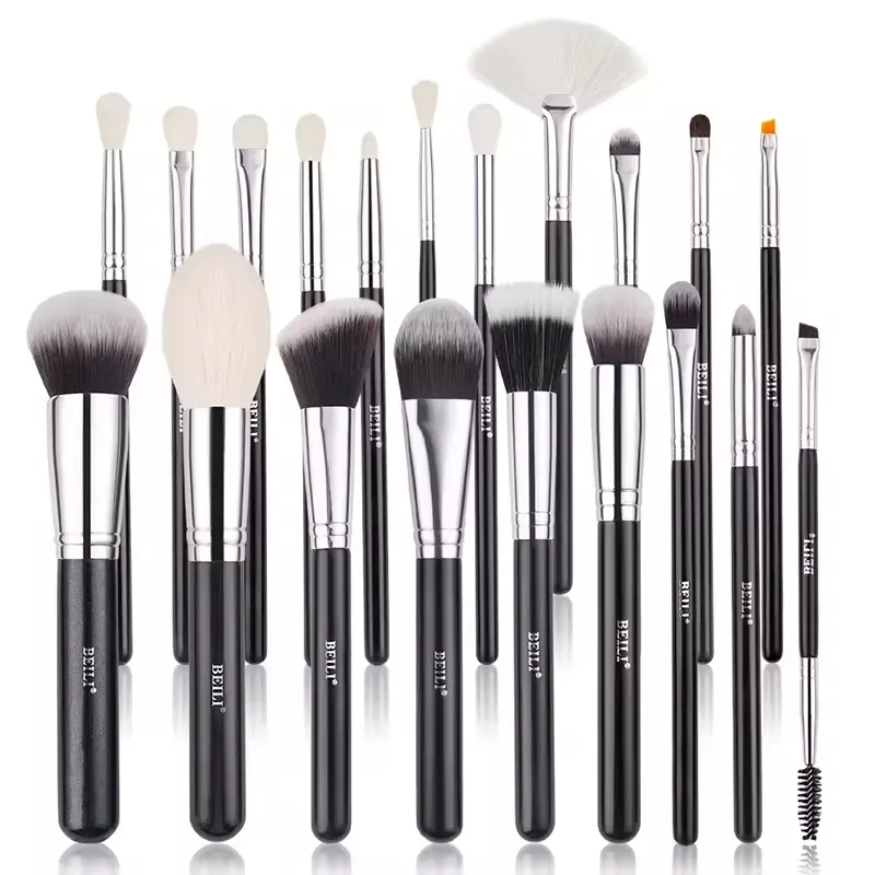 Kit de brochas de maquillaje de lujo con diamantes de imitación