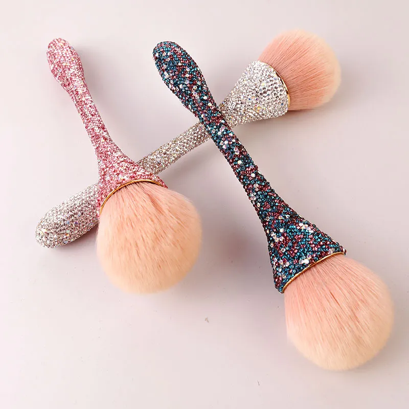 Nuevo Pincel de Maquillaje en Polvo Suelto con Cintura de Diamante