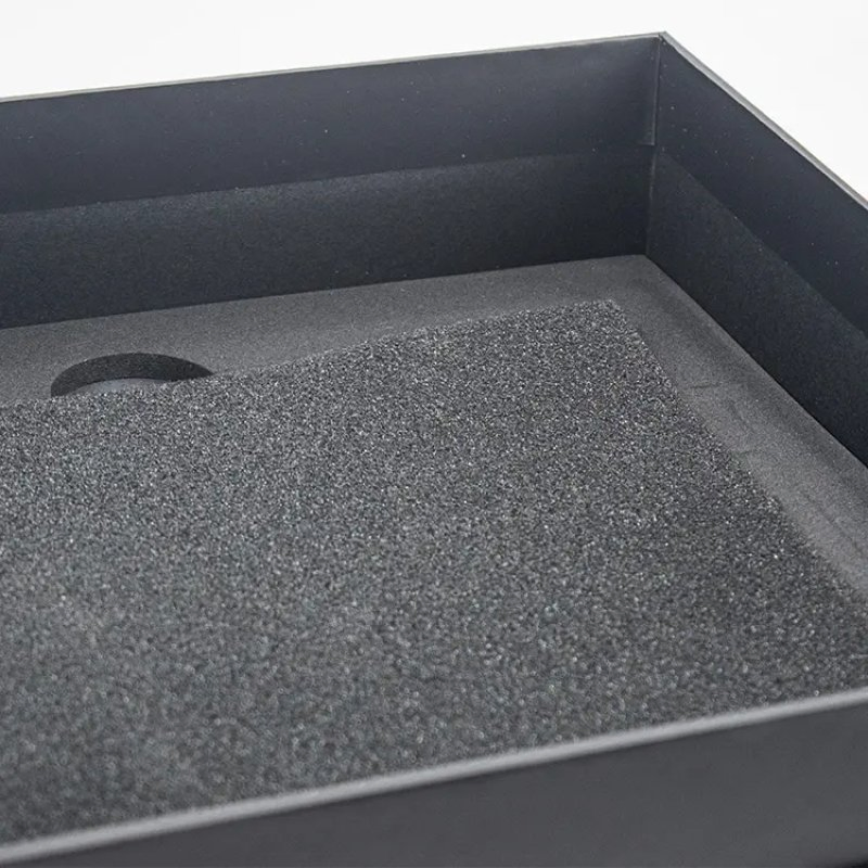 Caja de almacenamiento de cosméticos para perfume con tapa y fondo de laminado mate