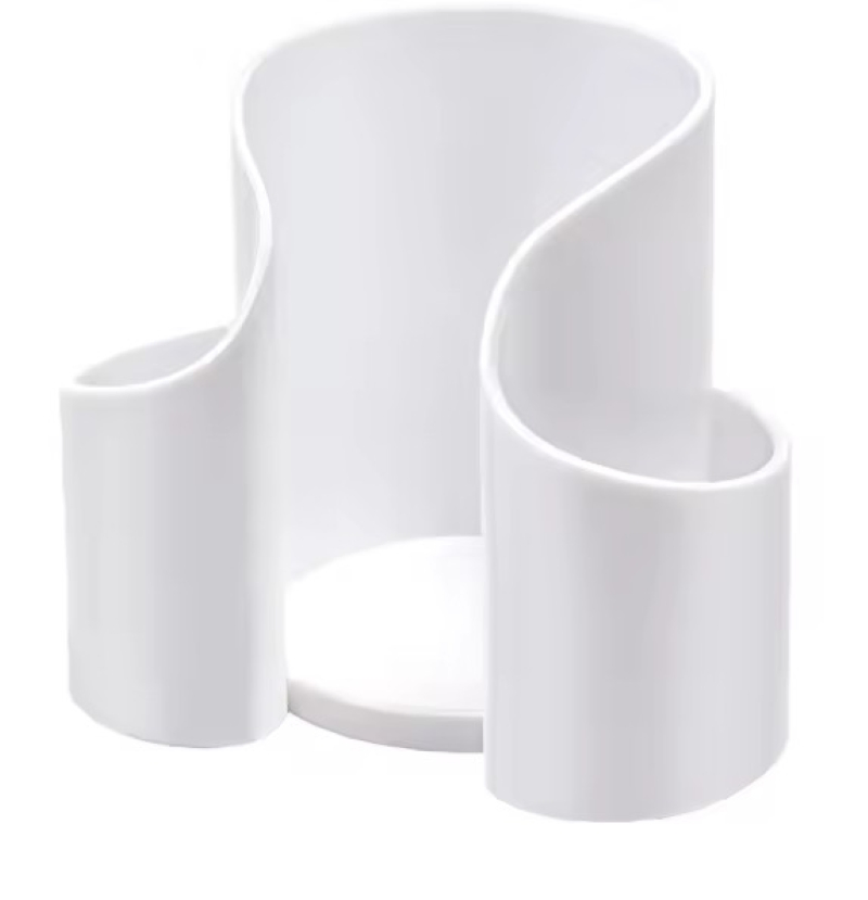 Dispensador de organizador de maquillaje con soporte recargable para palillos de hilo y bolas de algodón Ez30762