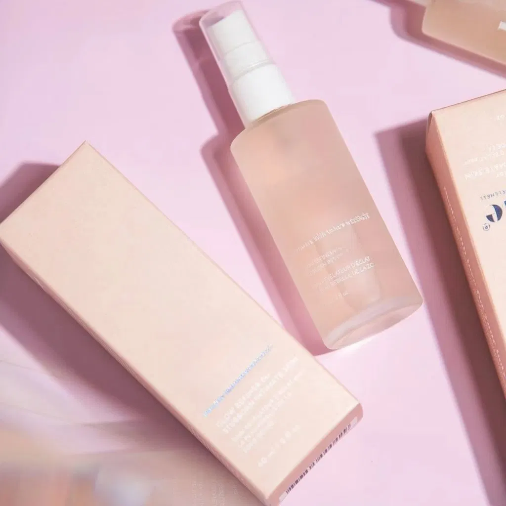 Conjunto de caja de cosméticos de lujo con logo personalizado, contenedor de almacenamiento de productos de belleza