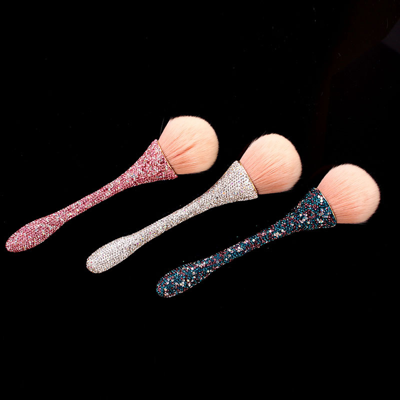 Nuevo Pincel de Maquillaje en Polvo Suelto con Cintura de Diamante