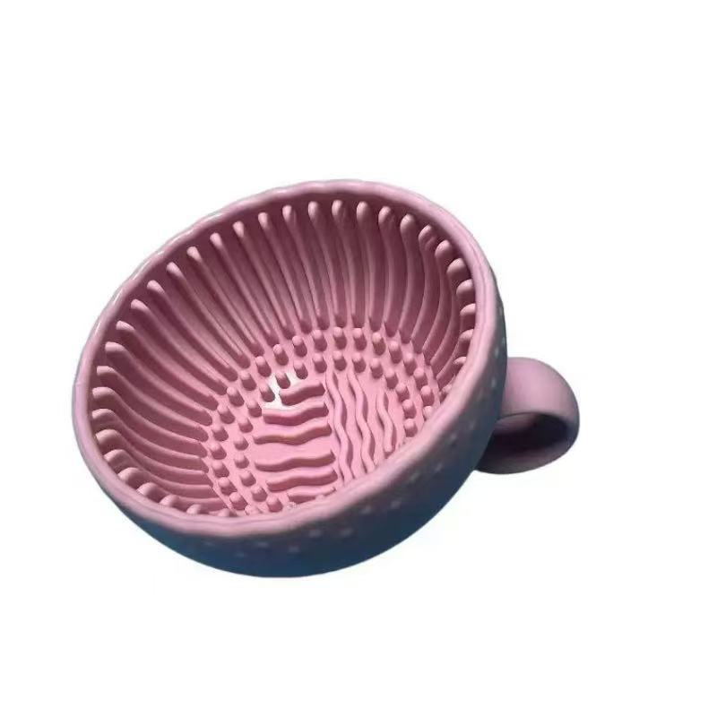 Herramientas de belleza de silicona al por mayor de fábrica, conveniente cuenco de lavado, limpiador de brochas de maquillaje