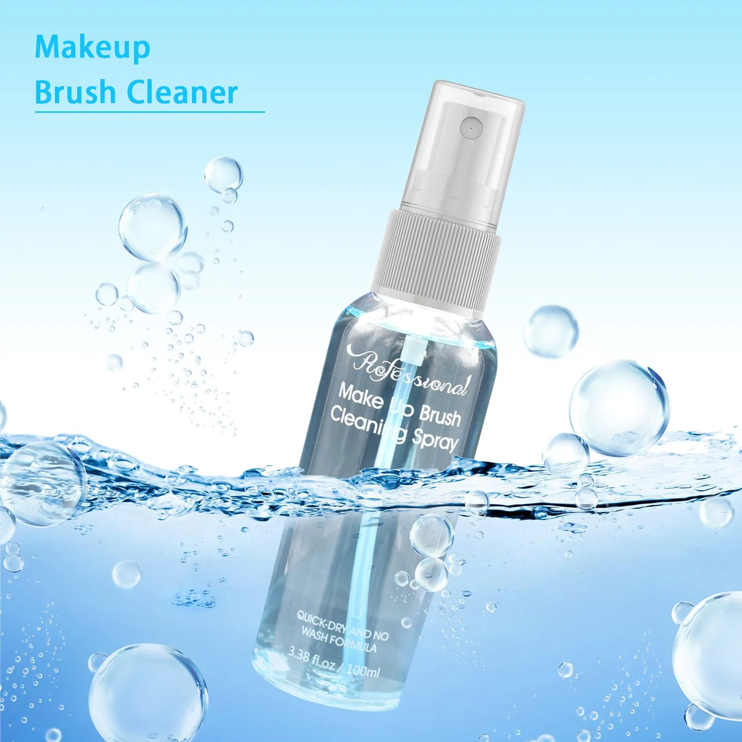 Precio de fábrica OEM spray de limpieza rápida sin necesidad de lavado fórmula limpiador de brochas de maquillaje