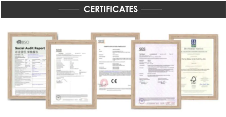 Certificaciones del conjunto de brochas de maquillaje