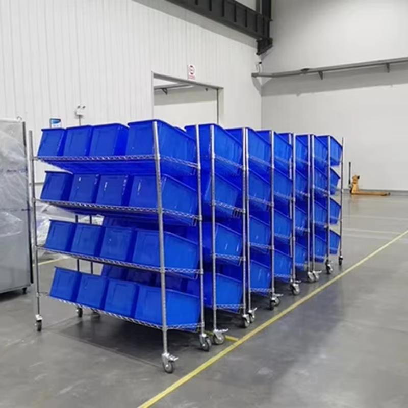 Storage Solutions Steel/Metal Storage Shelves Warehouse Mobile Rack Racking Picking/Put to Light Systems Warehouse Picking Cart