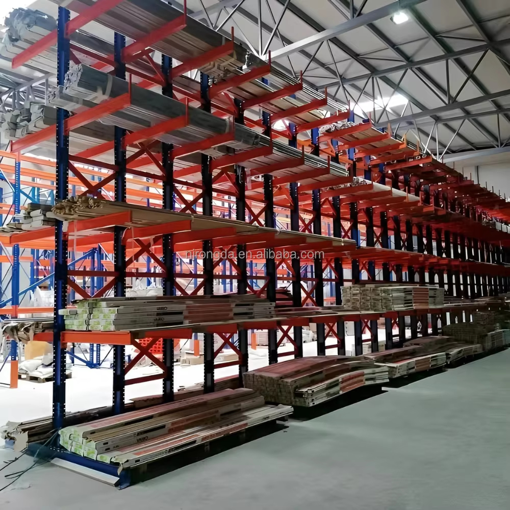 Industrial Shelving Warehouse Steel Pipe Storage Rack Heavy Duty Cantilever Racking
