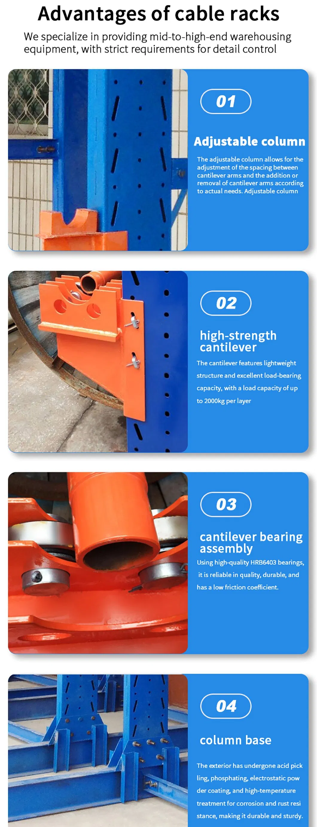Suspended Overhead 300kg Per Hanger Ceiling Mounted Cable Reel Rack for Low Headroom Details