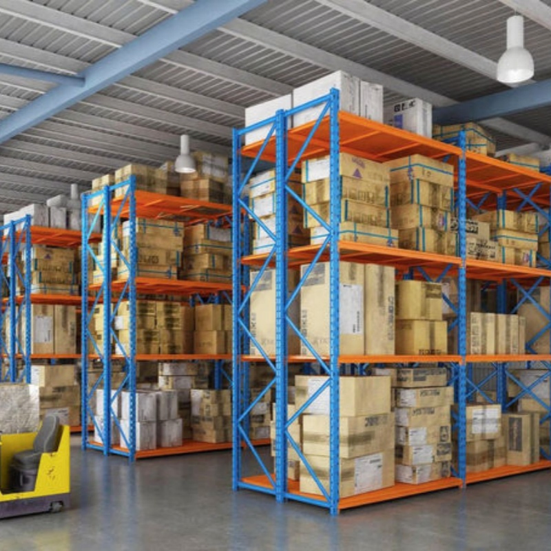 Longspan Shelving Rack High Bay Industrial Shelves Narrow Aisle Heavy Duty Metal Warehouse Storage Selective Pallet Racking