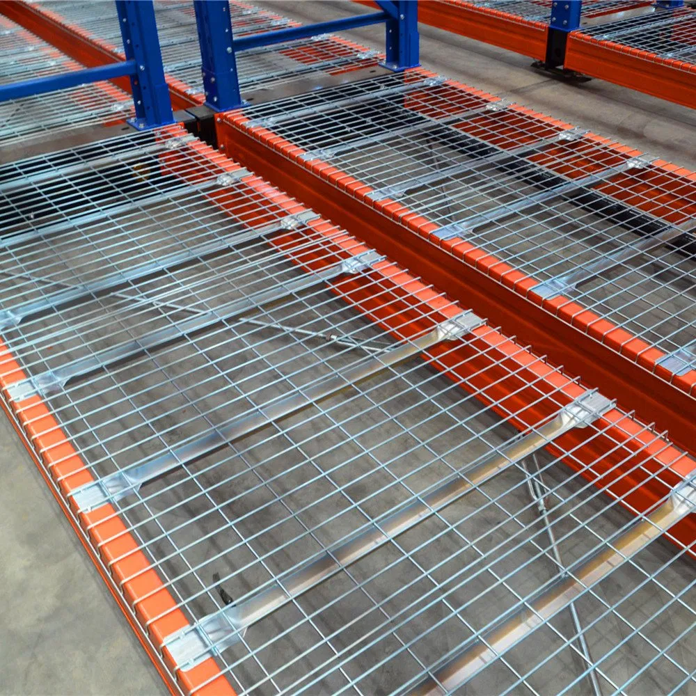 Storage Rack Heavy Duty Reinforce Wire Mesh Decking Shelves Industrial Metal Steel Storage Pallet Rack