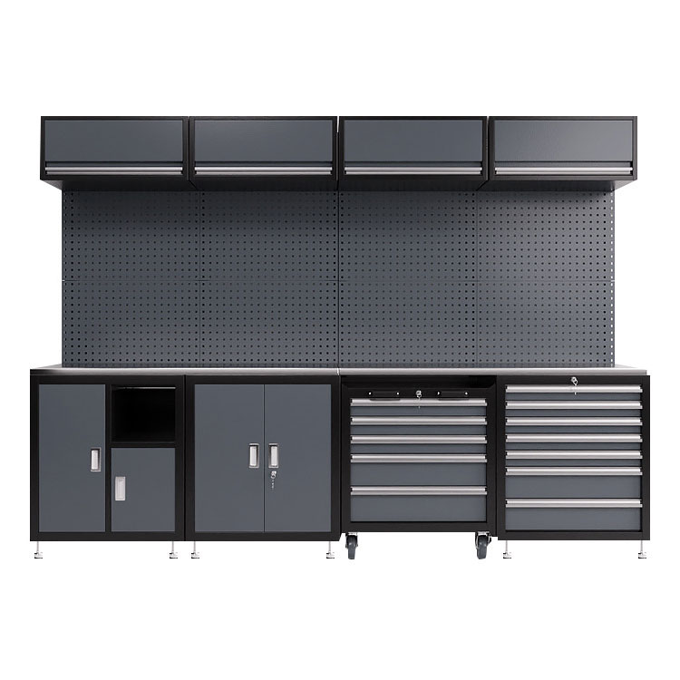 Heavy Duty Metal Workshop Garage Combination Tool Cabinet Workbench Storage System Easy Use Shelving Eco-friendly Design OEM
