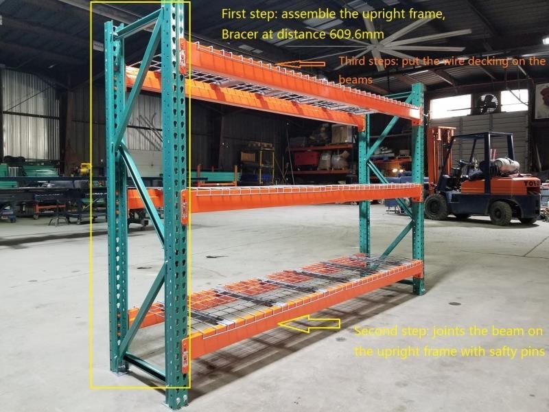 Storage Rack Warehouse Industrial Teardrop Pallet Storage Shelf Rack Industrial Storage