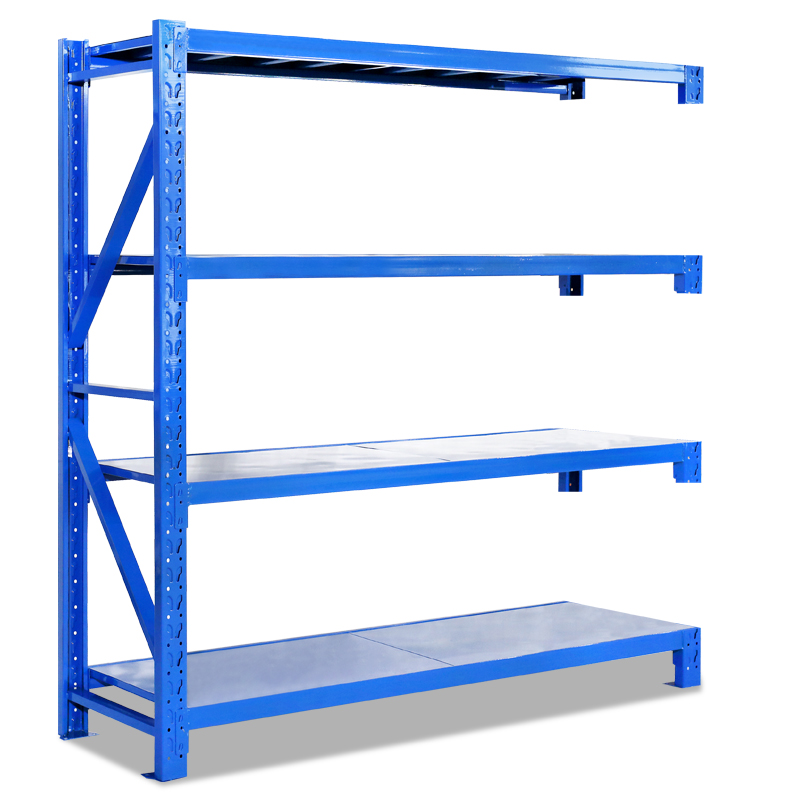 Blue and Orange Warehouse Shelf