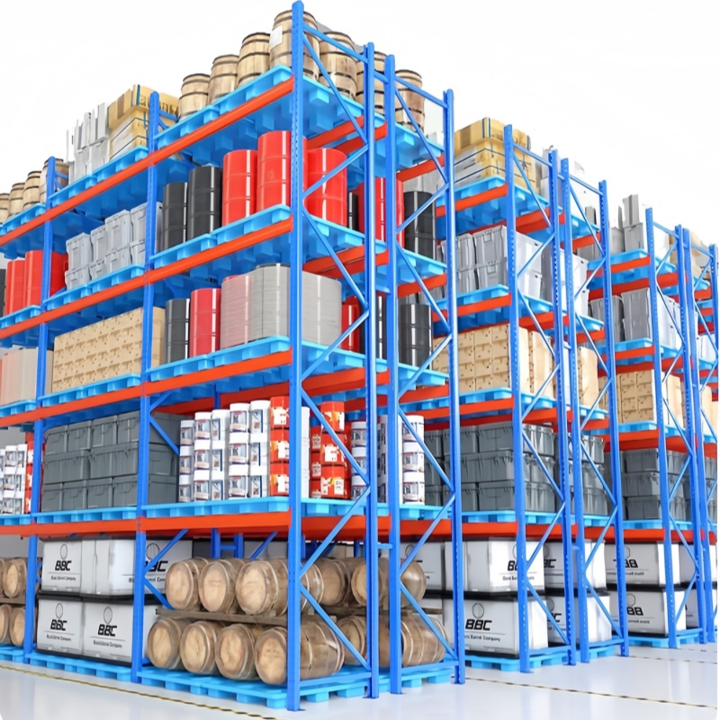 Longspan Shelving Rack High Bay Industrial Shelves Narrow Aisle Heavy Duty Metal Warehouse Storage Selective Pallet Racking