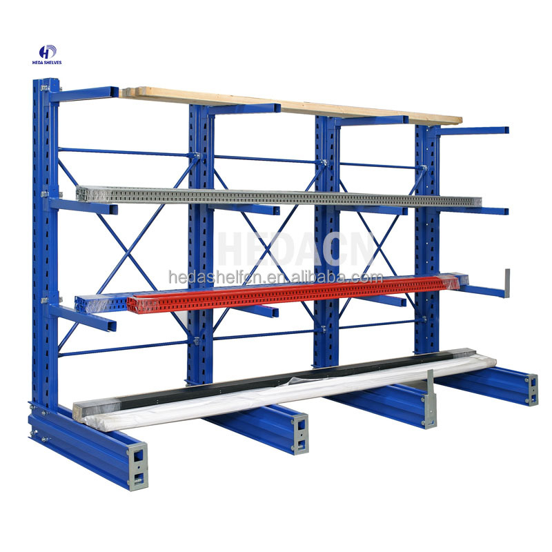 Single Arm Heavy Duty Cantilever Racks Pipe And Car Storage Cantilever Rack System Cantilever Car Racking