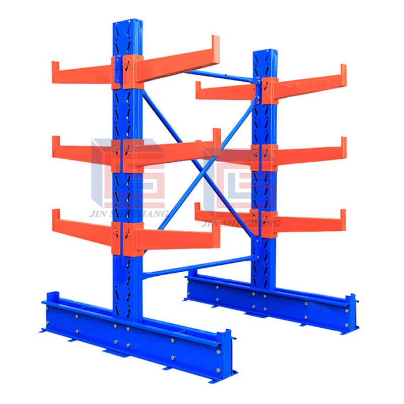 Heavy Duty Steel Cantilever Racking System Adjustable Cantilever Arms Industrial Warehouse Storage Racks For Pipes OEM