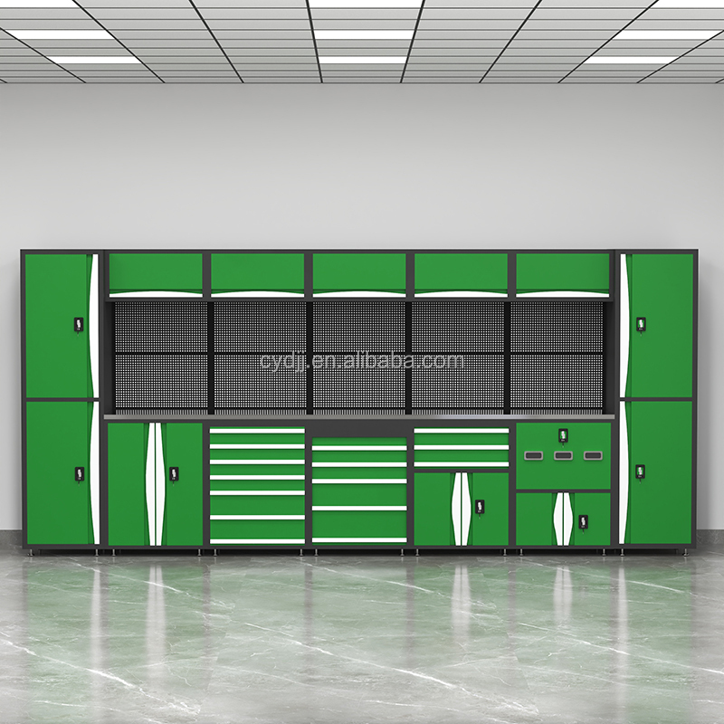 CYD- Heavy Duty Stainless Steel Table Top Combination Tool Cabinets Workshop Metal Work Bench Tool Bench Workstation