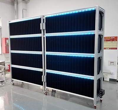 Automatic induction grating wall