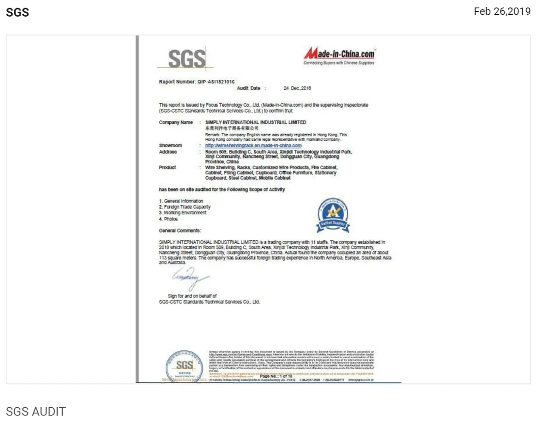 Warehouse Storage Drawer Type Mould Racks Certificate 2