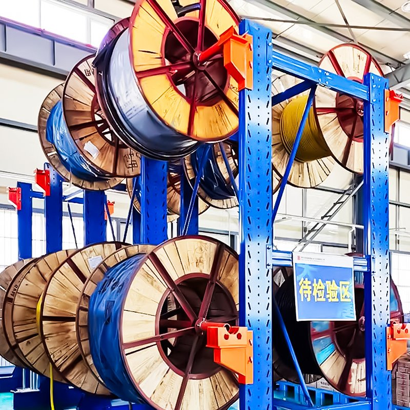 Suspended Overhead 300kg Per Hanger Ceiling Mounted Cable Reel Rack for Low Headroom