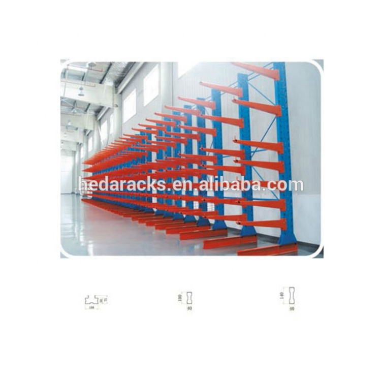 Pipe Storage Customized Warehouse Racking System Cantilever Heavy Duty Racking Warehouse Equipment Industrial Cantilever Rack