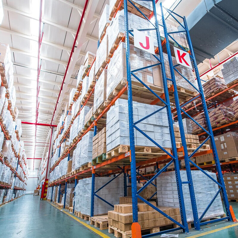 Cold Rolled Steel Heavy Duty Pallet Rack for Logistics Center and Factory Warehouse with Steel Mesh Decking
