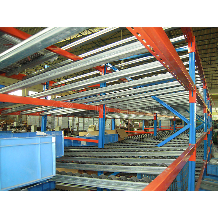 Warehouse Shelve Storage Racking Customized Gravity Roller Pallet Flow Rack