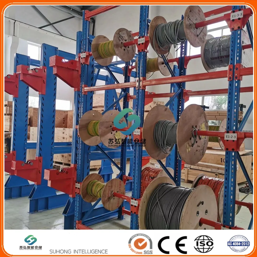 Horizontal Cable Storage Rack for Fiber Optic Reels