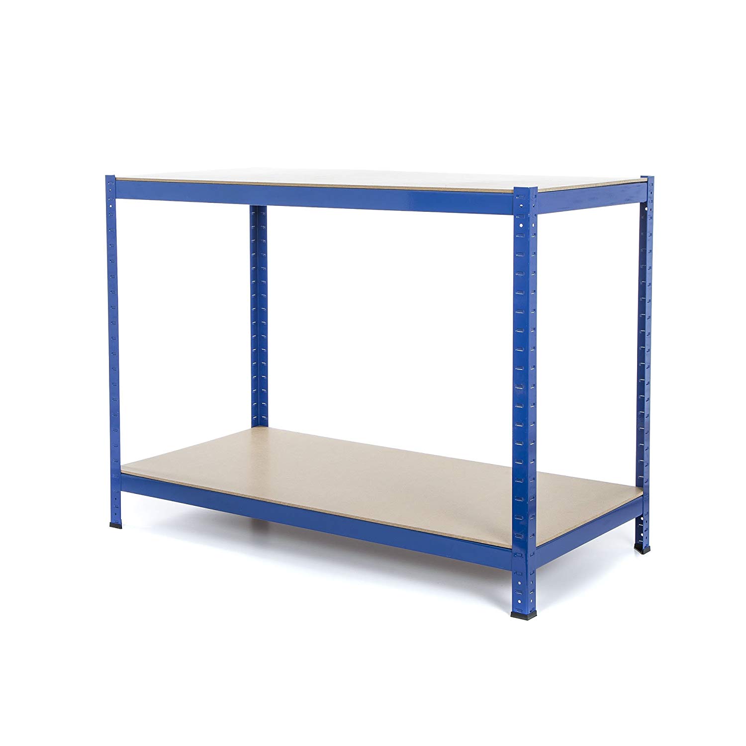 High Quality Industrial Two-Shelf Workbench System Heavy Duty Tool Storage Metal Worktable