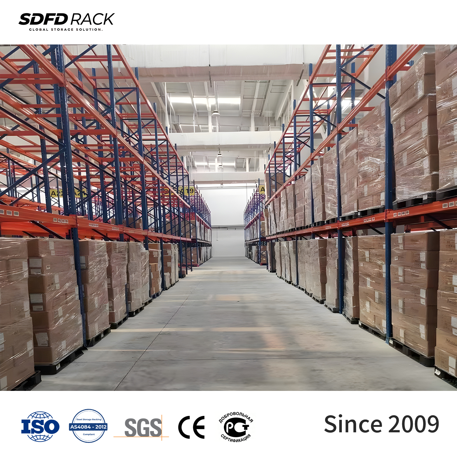 OEM ODM Durable Metal Pallet Rack Modular Assemble Heavy Industrial Storage Pallet Racking For Cold Storage Food Warehouse