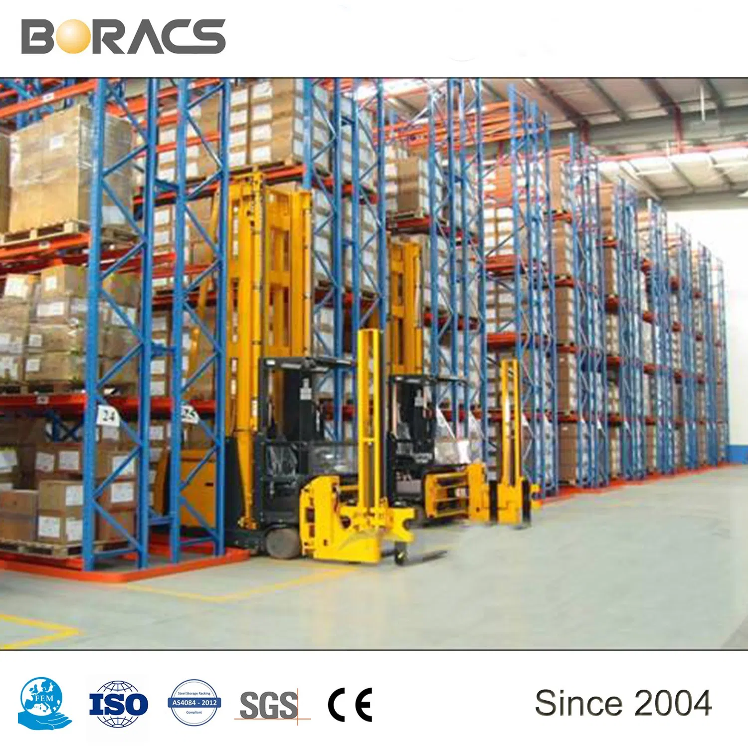 High Density Stable High Capacity Steel Metal Pallet Rack Storage Steel Rack with Wire Mesh Decking