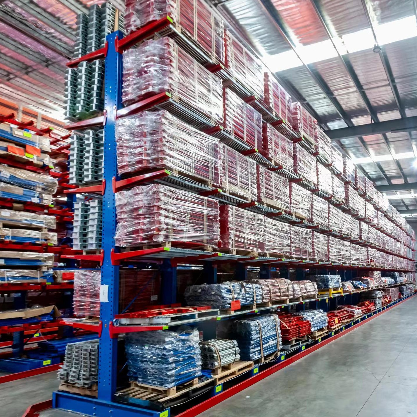 BHD Industrial Steel Cantilever Rack Adjustable Pipe Storage Shelf