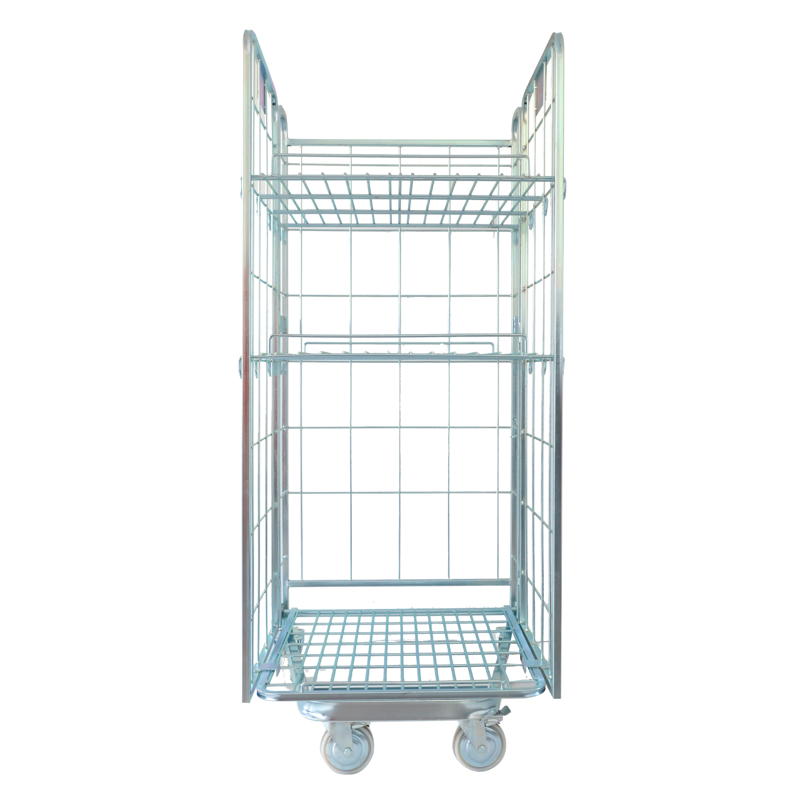 Professional Roll Container Trolley With Layers Multi Tier Storage for Supermarket Picking System