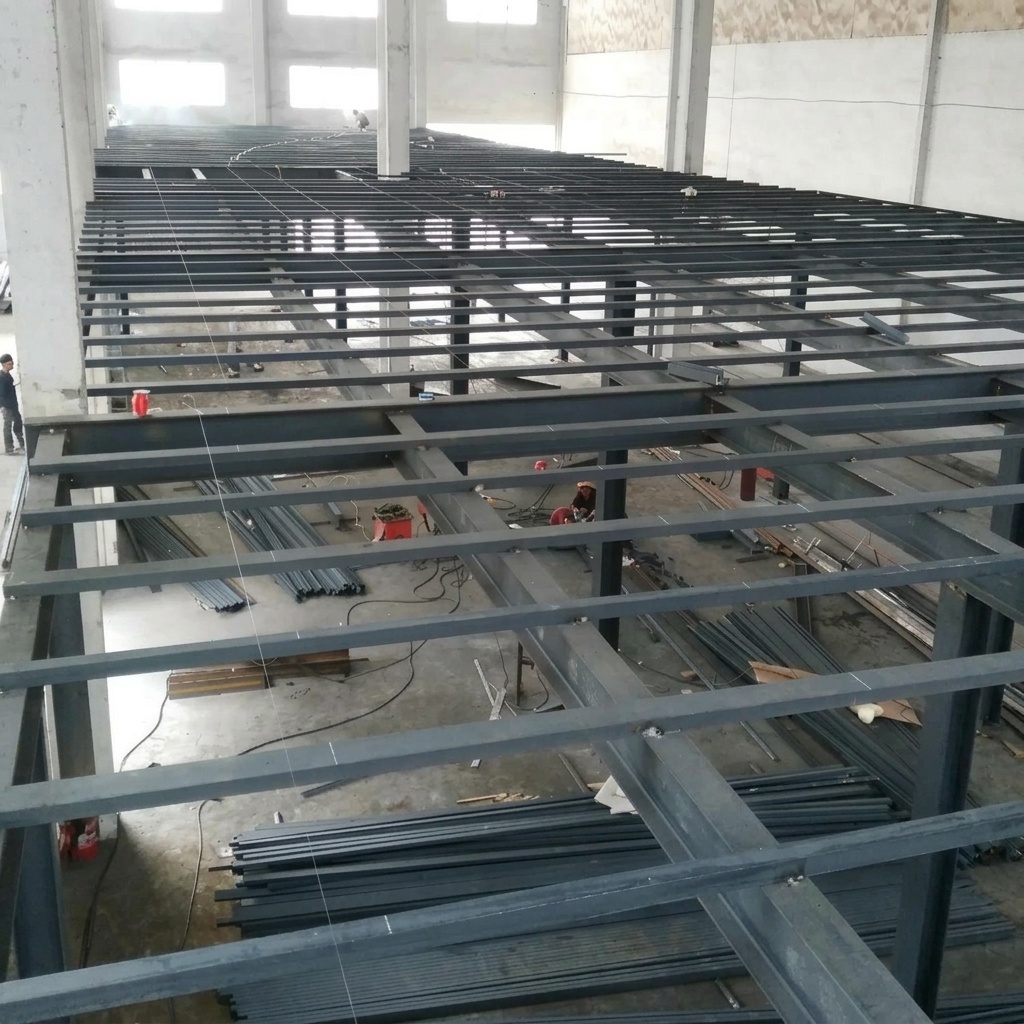 Customizable Steel Structural Frame Sheet Metal Fabrication Mezzanine Warehouses Steel Structure Processing