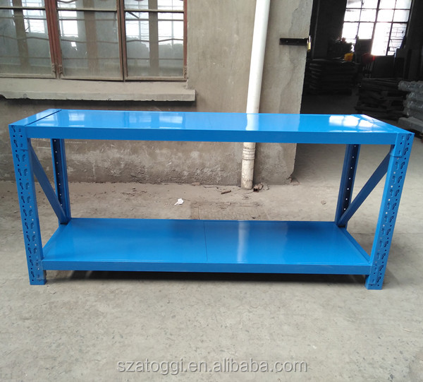 400kg Load Capacity Folded Steel Blue Work Bench Steel Storage Shelf
