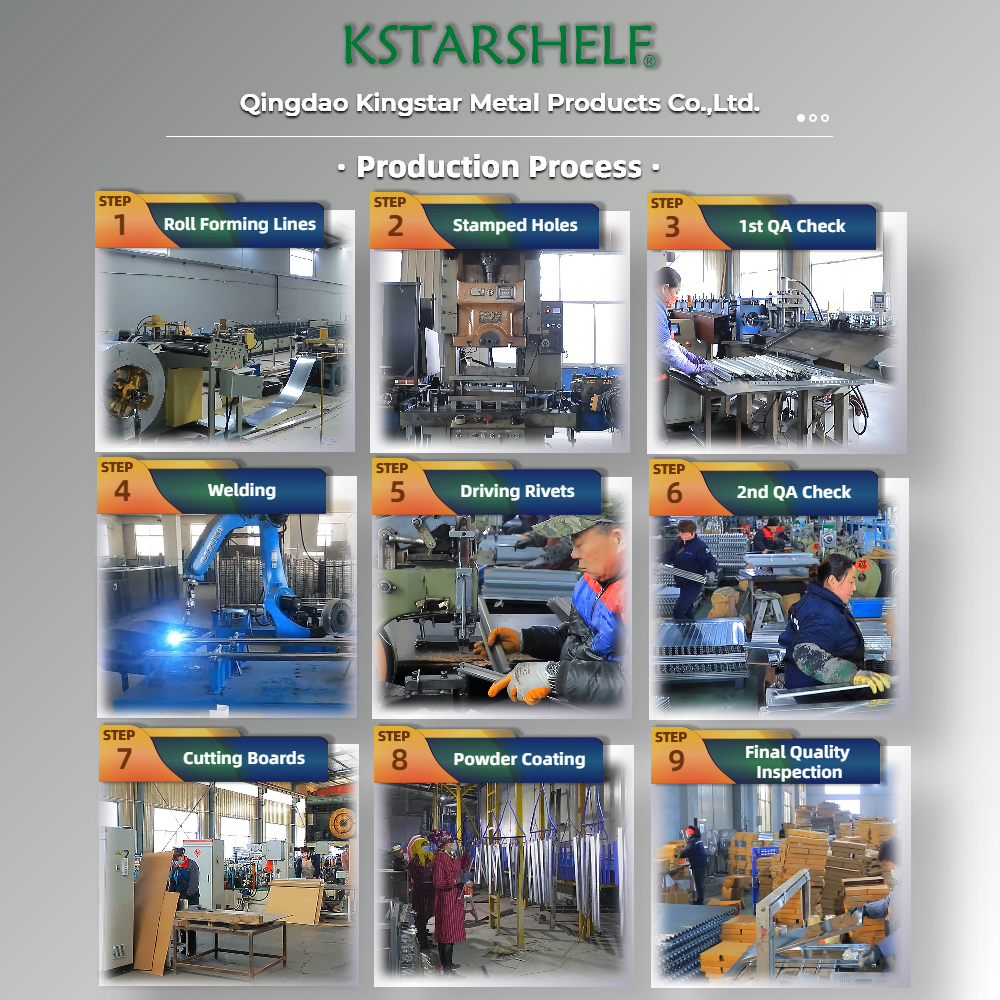 KSTARSHELF Heavy Duty Shelving Plug-in System 5-Layer Cellar Workbench Storage 1500 kg Load Capacity Quick Assembly