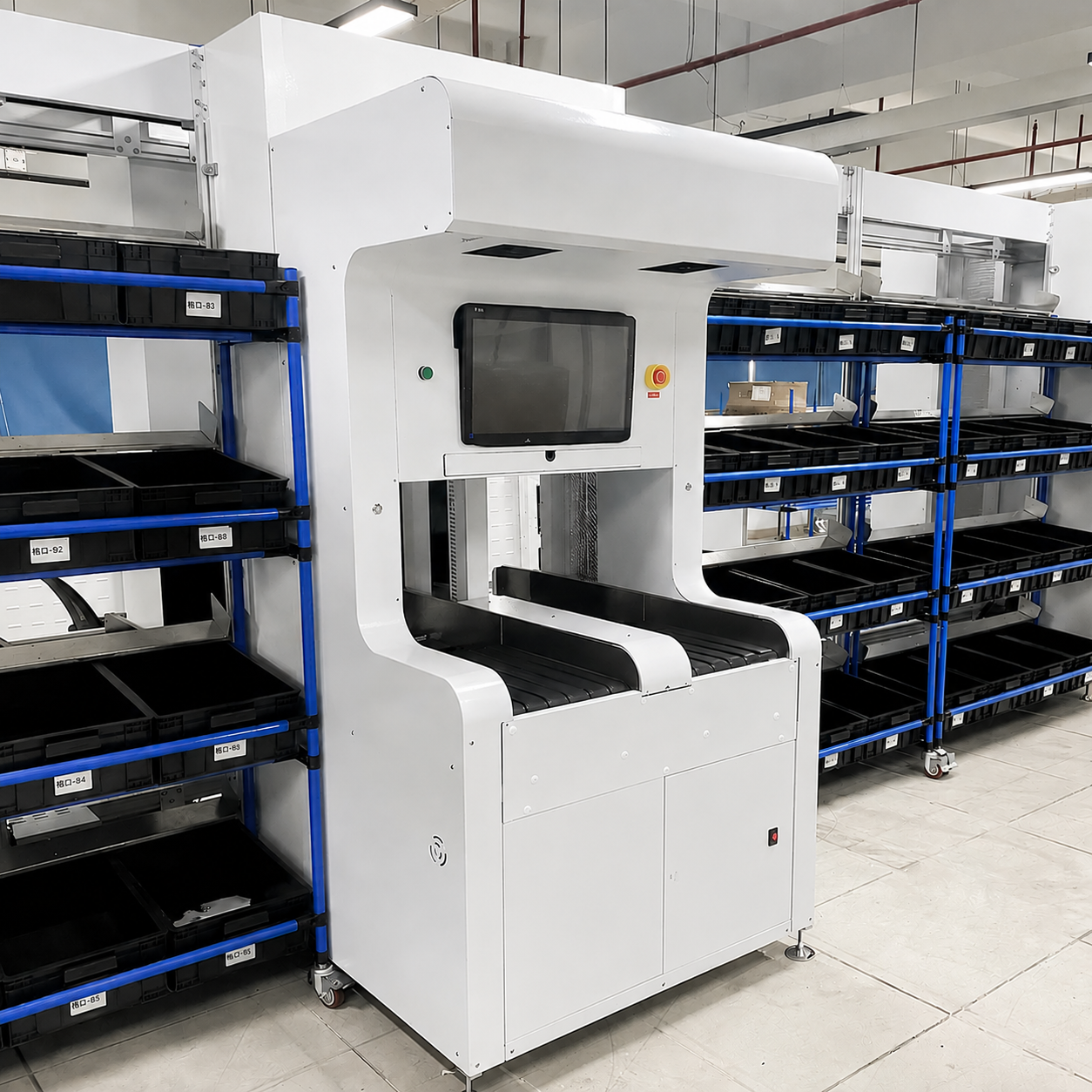 3D Intelligent Put Sorting Wall High Capacity Order Processing System Pick To Light