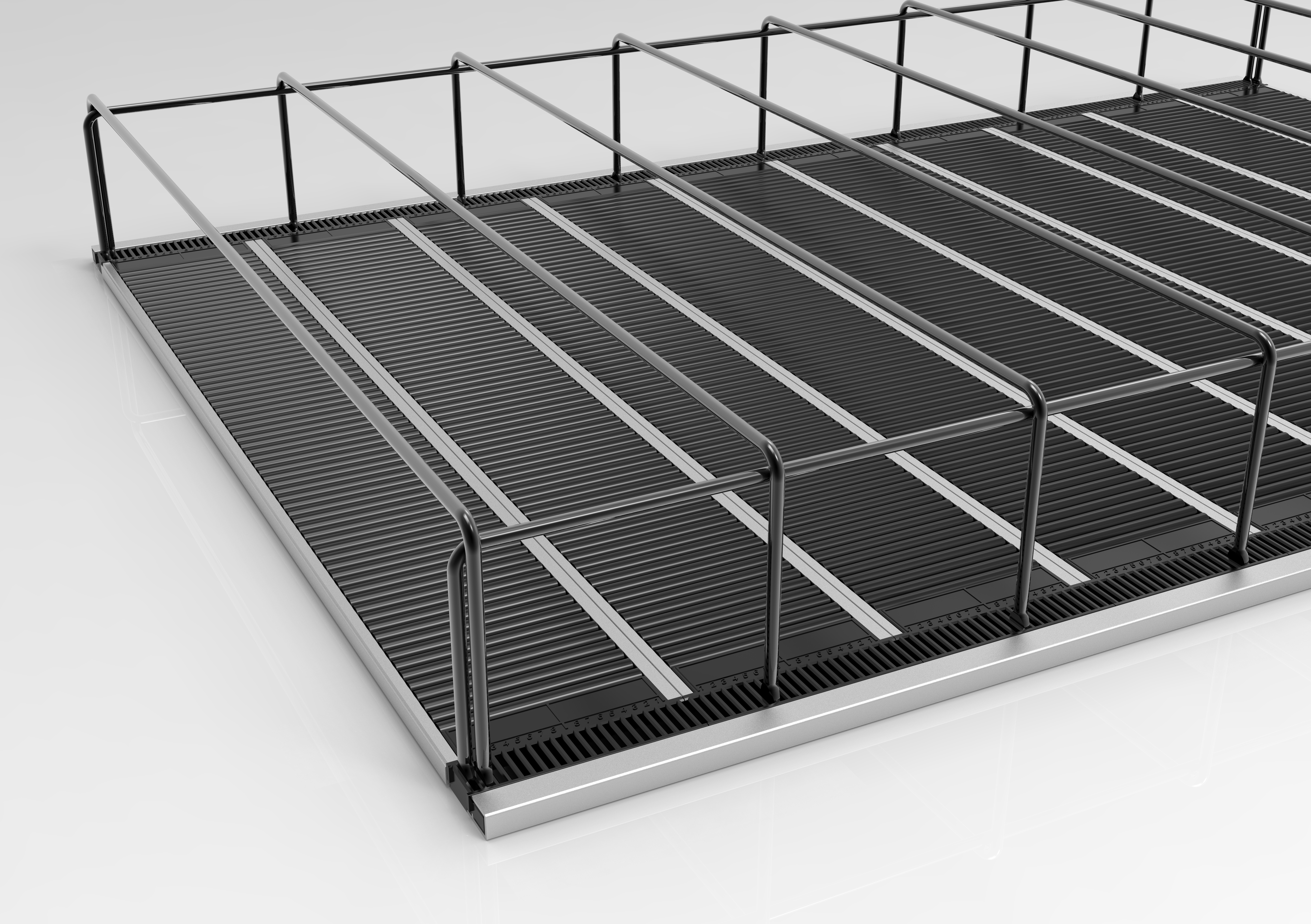 Display Rack Plastic Bottle Product Goods Track Gravity Feed Shelving Shelf Roller Shelf Roller Track System