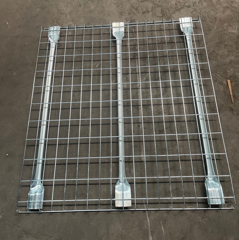 Heavy-Duty Galvanized Q235 Steel Wire Mesh Deck Warehouse Rack with Durable
